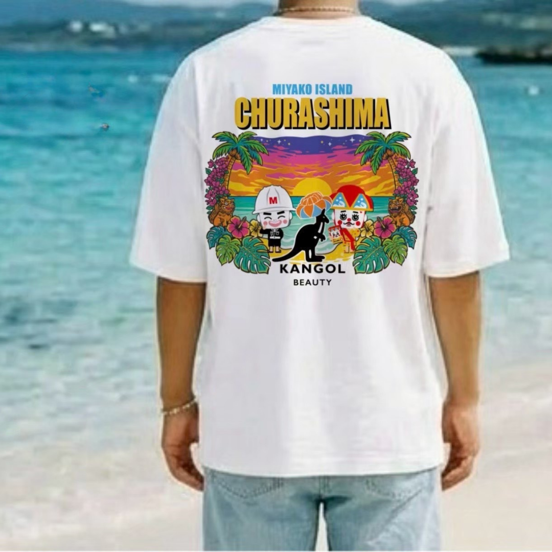 チョンダラー＆まもるくん × KBコラボ/Tシャツ(夕日)【限定ステッカー付き】