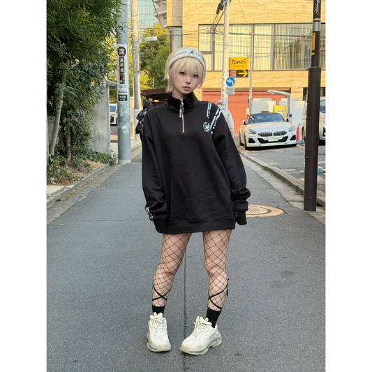 ねむる × KB ハーフジップパーカー(アッシュ/ブラック)+チルバームセット