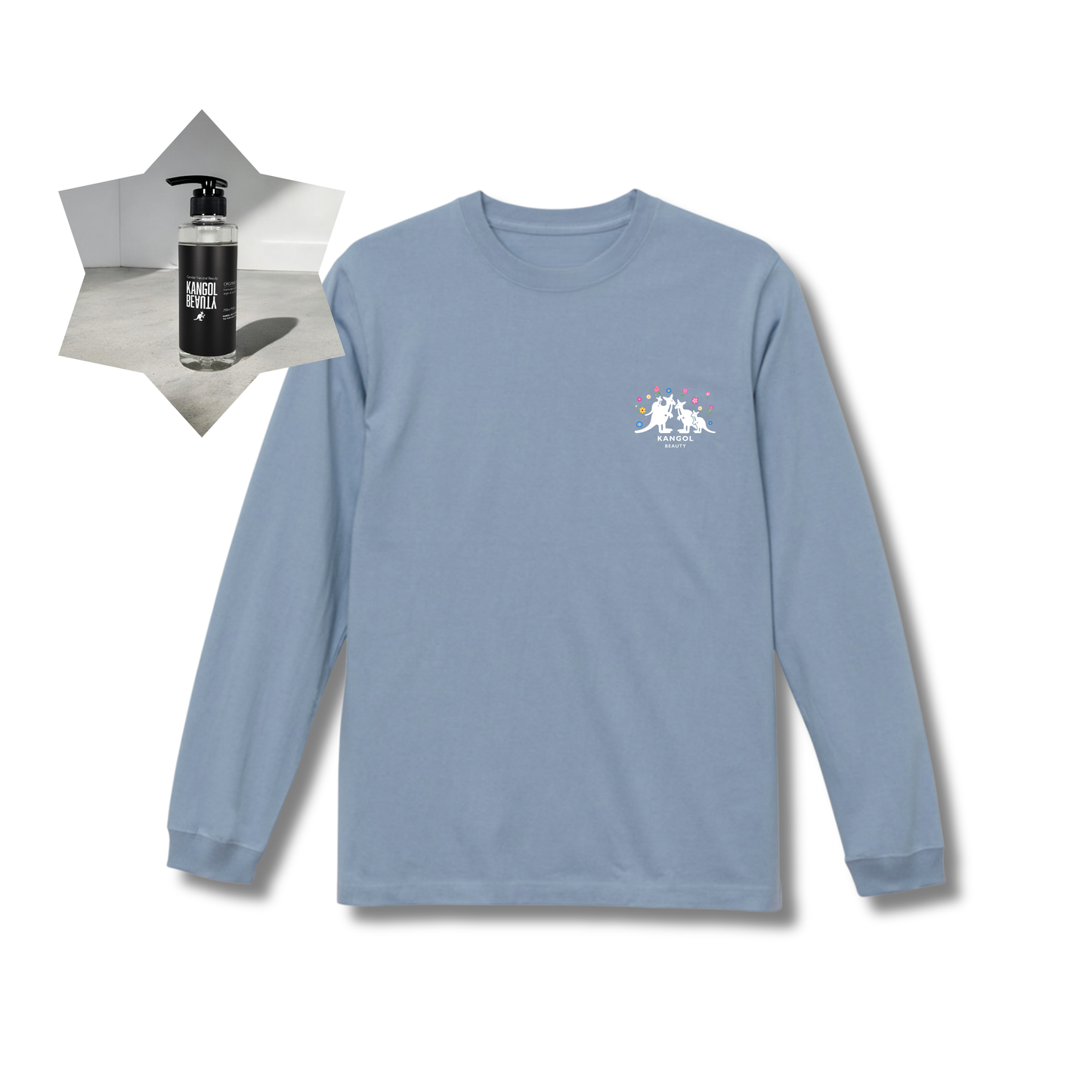 破天荒夫婦 × KB コラボ /ロングTシャツ+シャンプーセット