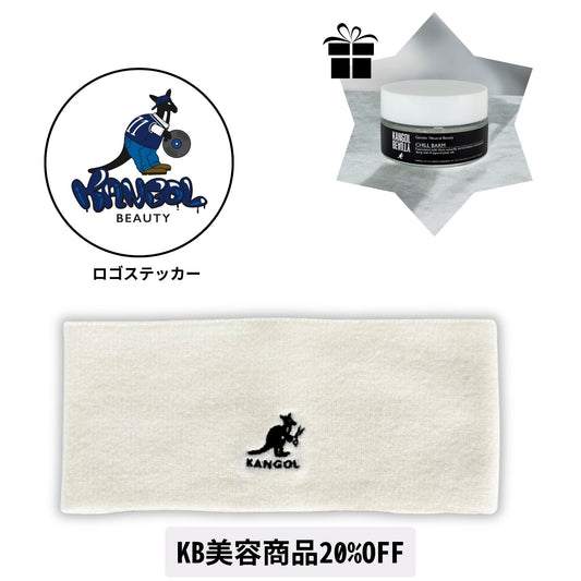 LiN × KBコラボ/ヘアバンド　ロゴステッカー付＋ヘアバームセット期間限定商品