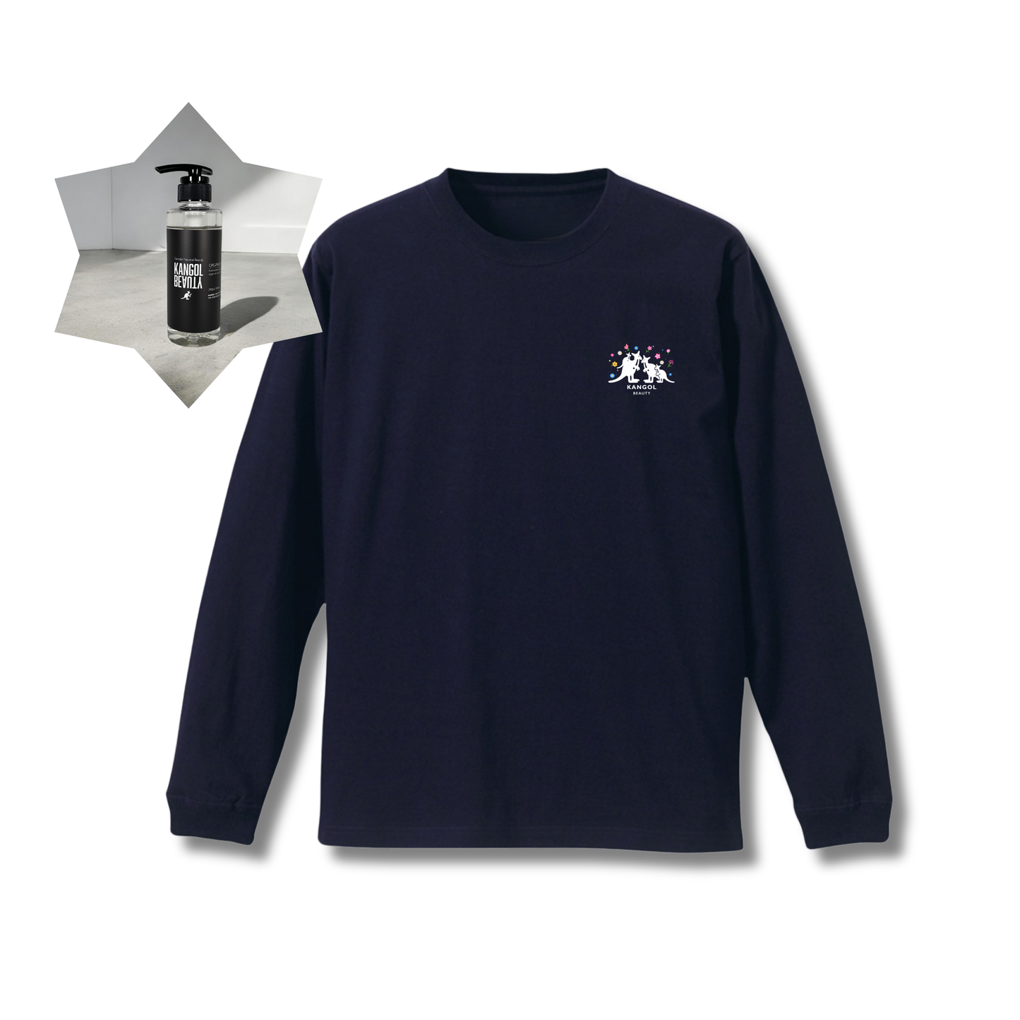 破天荒夫婦 × KB コラボ /ロングTシャツ+シャンプーセット