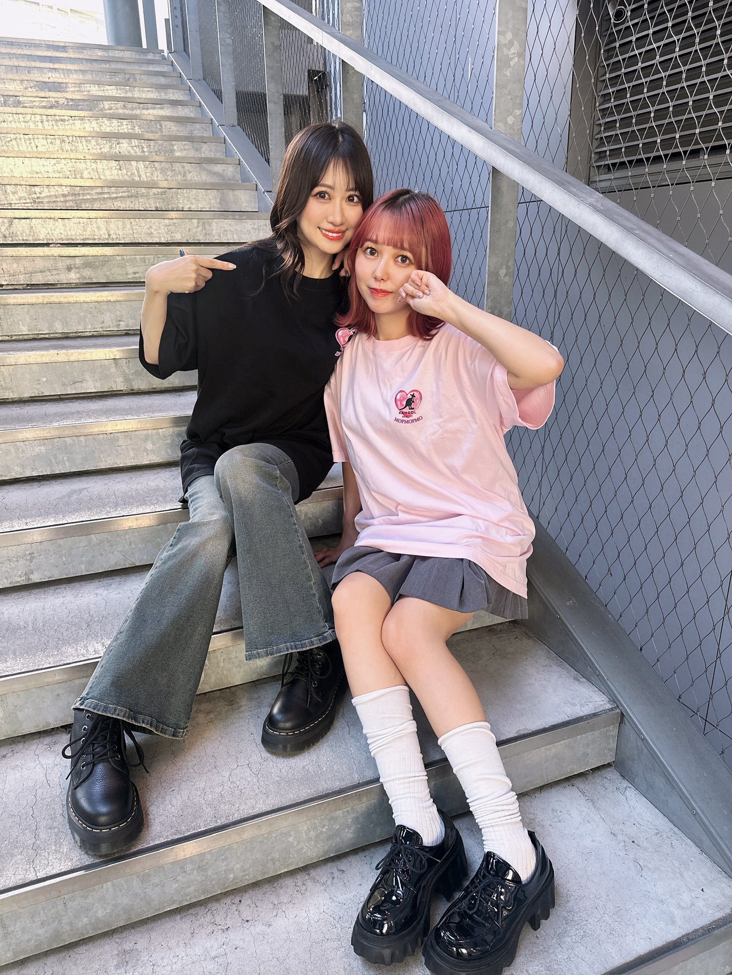 モフモフモー × KBコラボ/Tシャツ　ちゅるちゅるのハート♡キーホルダー(非売品)付き！